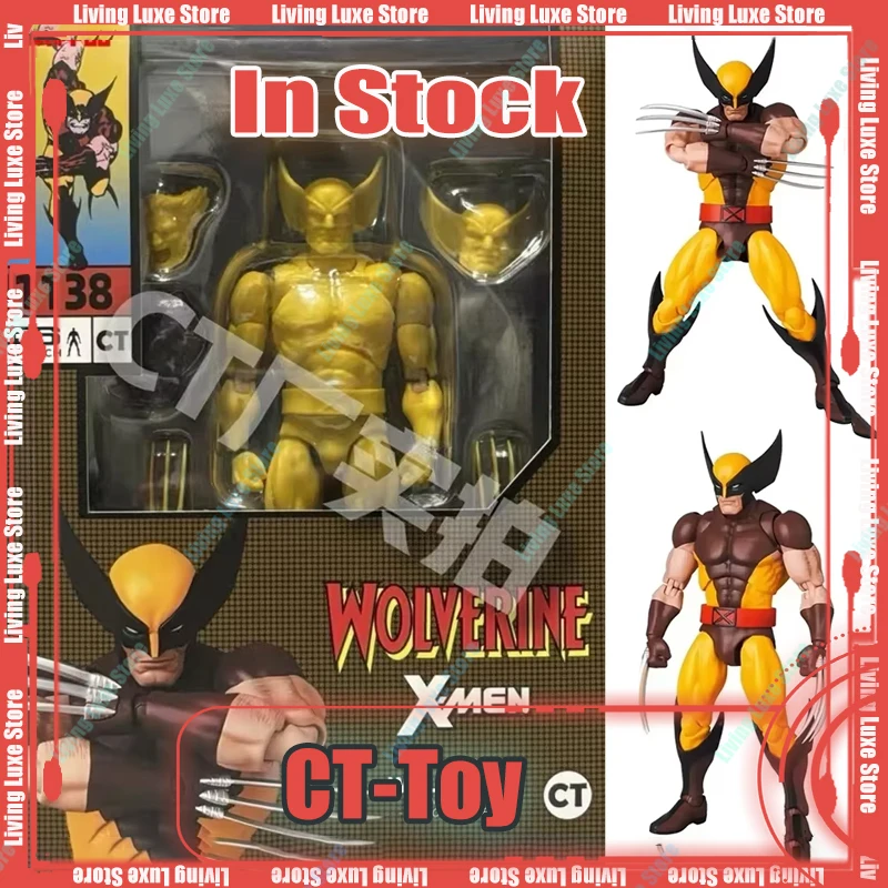 Hot 2024 New Toys Ct Toys Mafex 138 Wolverine Deadpool Movie Anime Action Figure Collection Statue Doll Model Kid Christmas Gift