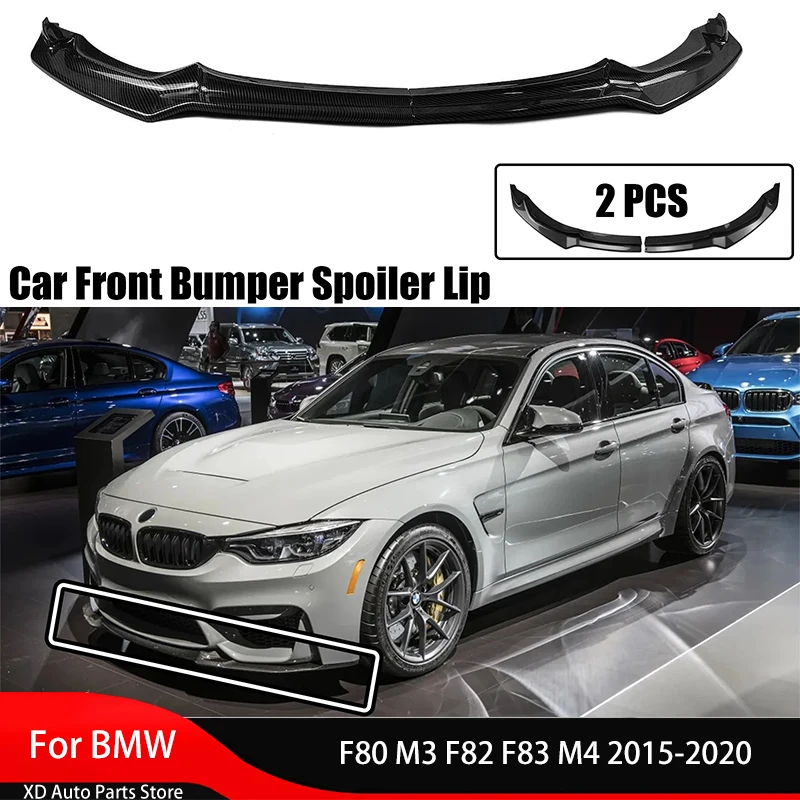 

Передний бампер, спойлер, губа ДЛЯ BMW F80 M3 F82 F83 M4 2015-2020, комплект кузова, сплиттер, Нижняя защита, передний фартук, объемные автозапчасти