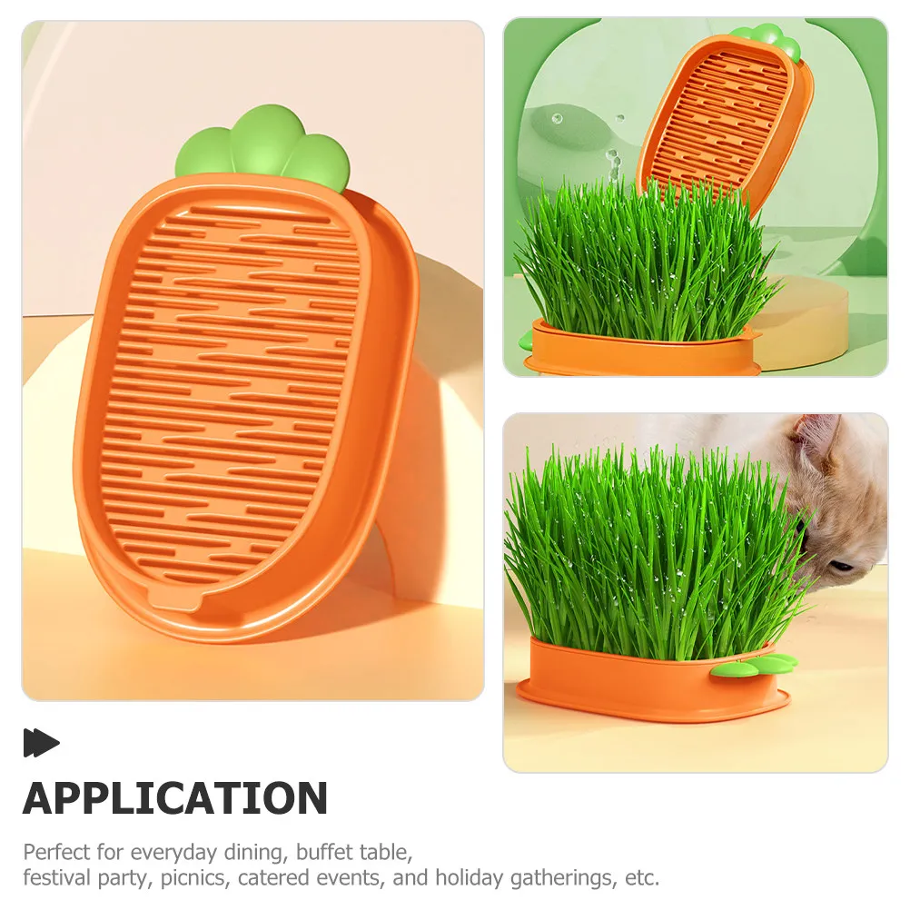 3pcs Planting Hydroponic Grass Planter For Indoor Cats Household Cat Planter Case Planting Grass Growing Kit