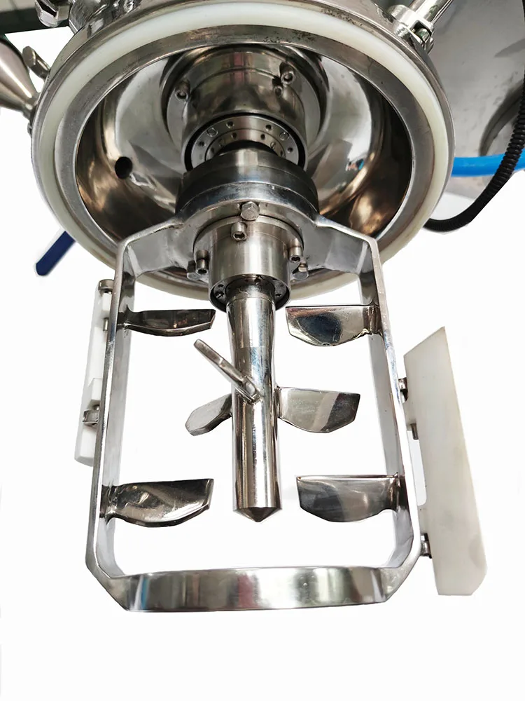 Mesin Pencampur Emulsifikasi Homogenizer Vakum Krim Kosmetik 5l 10l 20l dengan Tangki Stainless Steel