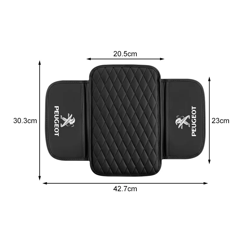 Car Armrest Box Height Pad Mounted Memory Cotton Central Box Car Interior for Peugeot 407 3008 307 308 206 508 Wheel Center Caps