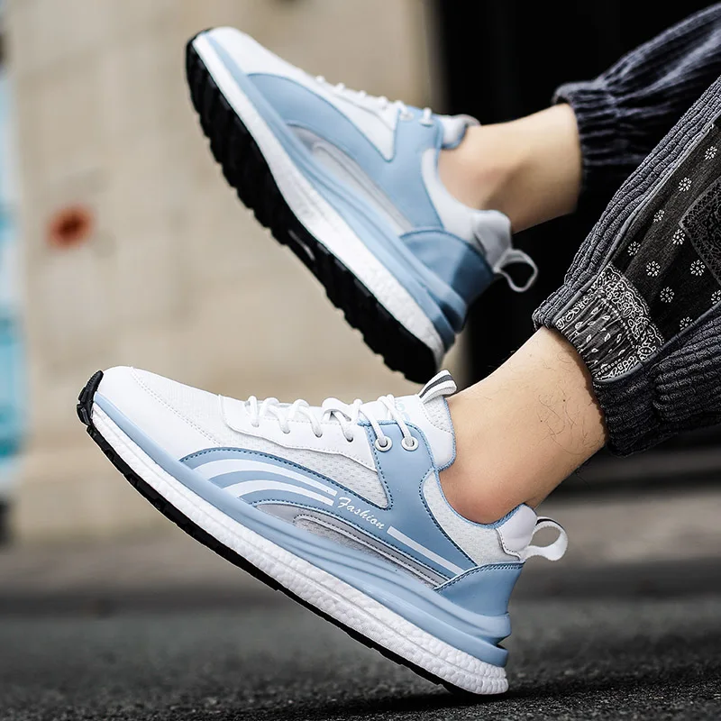 

Men's Shoes Breathable All-match Mesh Shoes Casual Sports Trendy Shoes Men's All-match Wear-resistant Running Shoes for Men