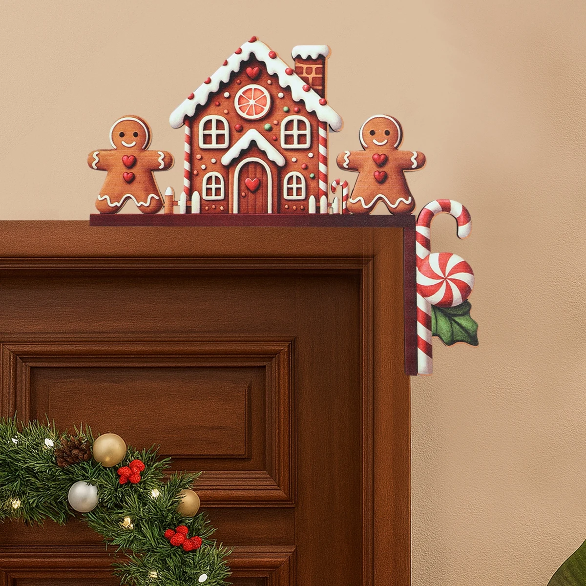 عيد الميلاد زخرفة خشبية حفلة عيد الميلاد الديكور 2025 عيد الميلاد سانتا كلوز ثلج المعلقات نافيداد ناتال السنة الجديدة هدية 2026