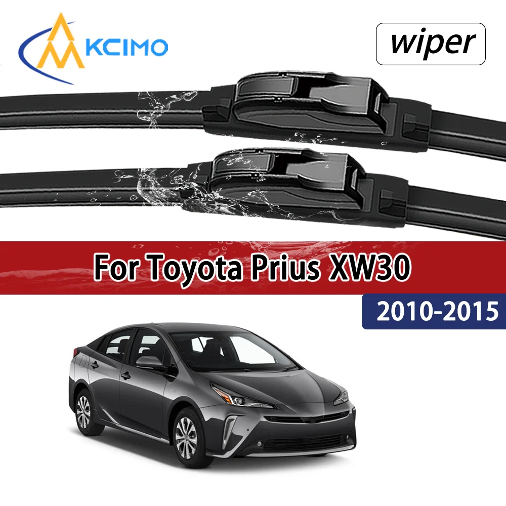

For Toyota Prius XW30 2010–2015 2011 2012 Compatible Durable Silent Front Wiper Blades Car Windscreen Auto Window Accessories