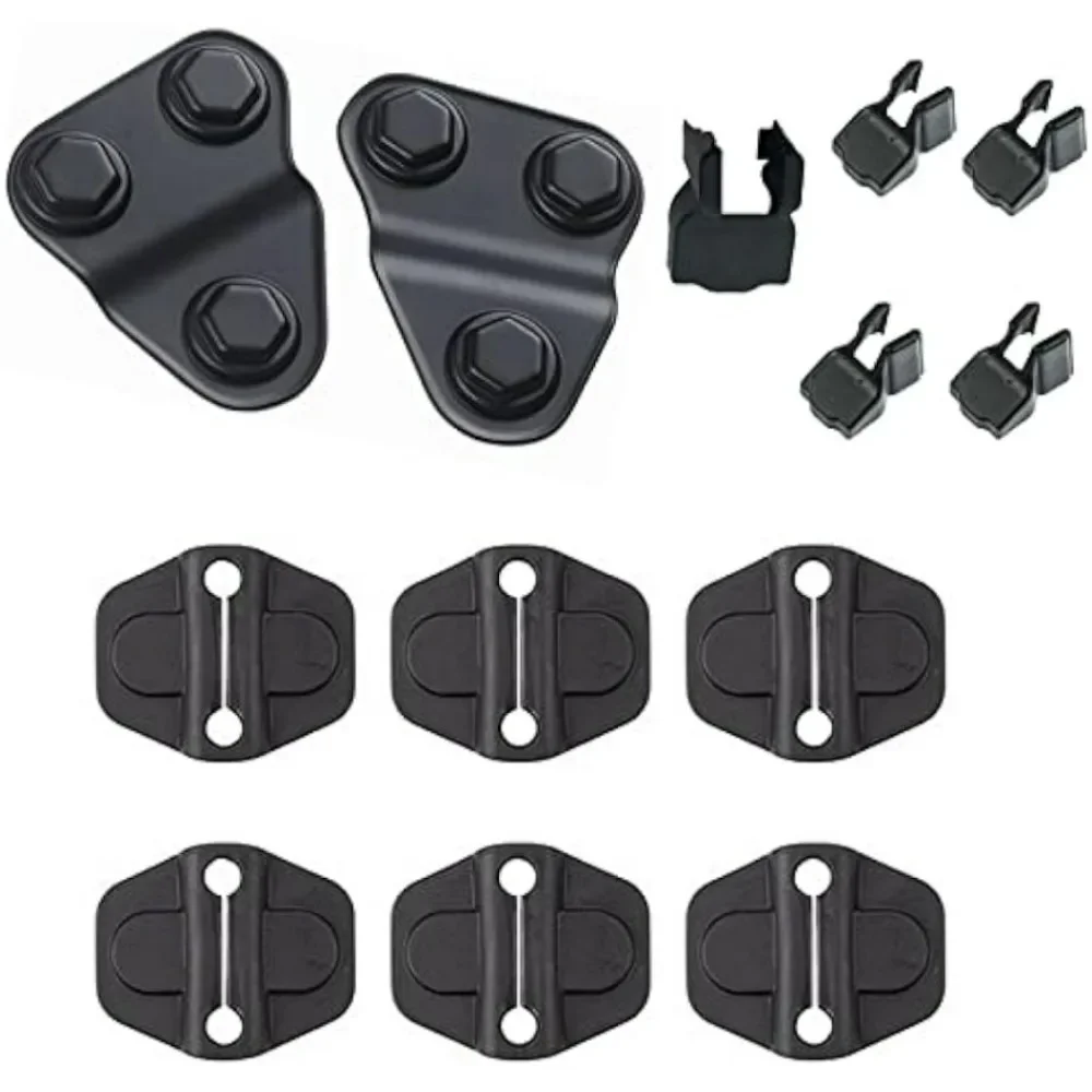 

Door Lock Decoration Cover Buckle Door Screw Protector Cover Limit Strap Hinges Footman Loop Bracket Cover ABS Decor Trim