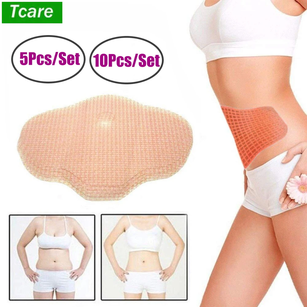 

Tcare 5/10pcs Belly Slim Patch Abdomen Slimming Fat Burning Navel Stick Weight Loss Slimer Tool Wonder Hot Quick Slimming Patch