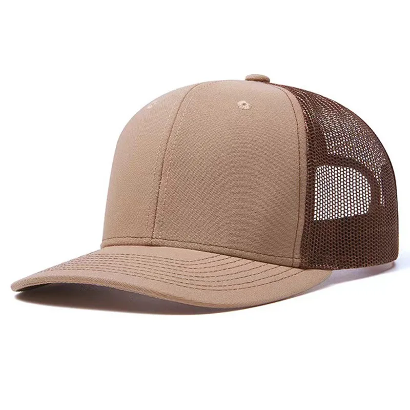 Gorąca sprzedaż Czapki z daszkiem unisex w jednolitym kolorze Lekko zakrzywione rondo Czapka typu Trucker Mężczyźni i kobiety Casual Outdoor Oddychająca czapka letnia