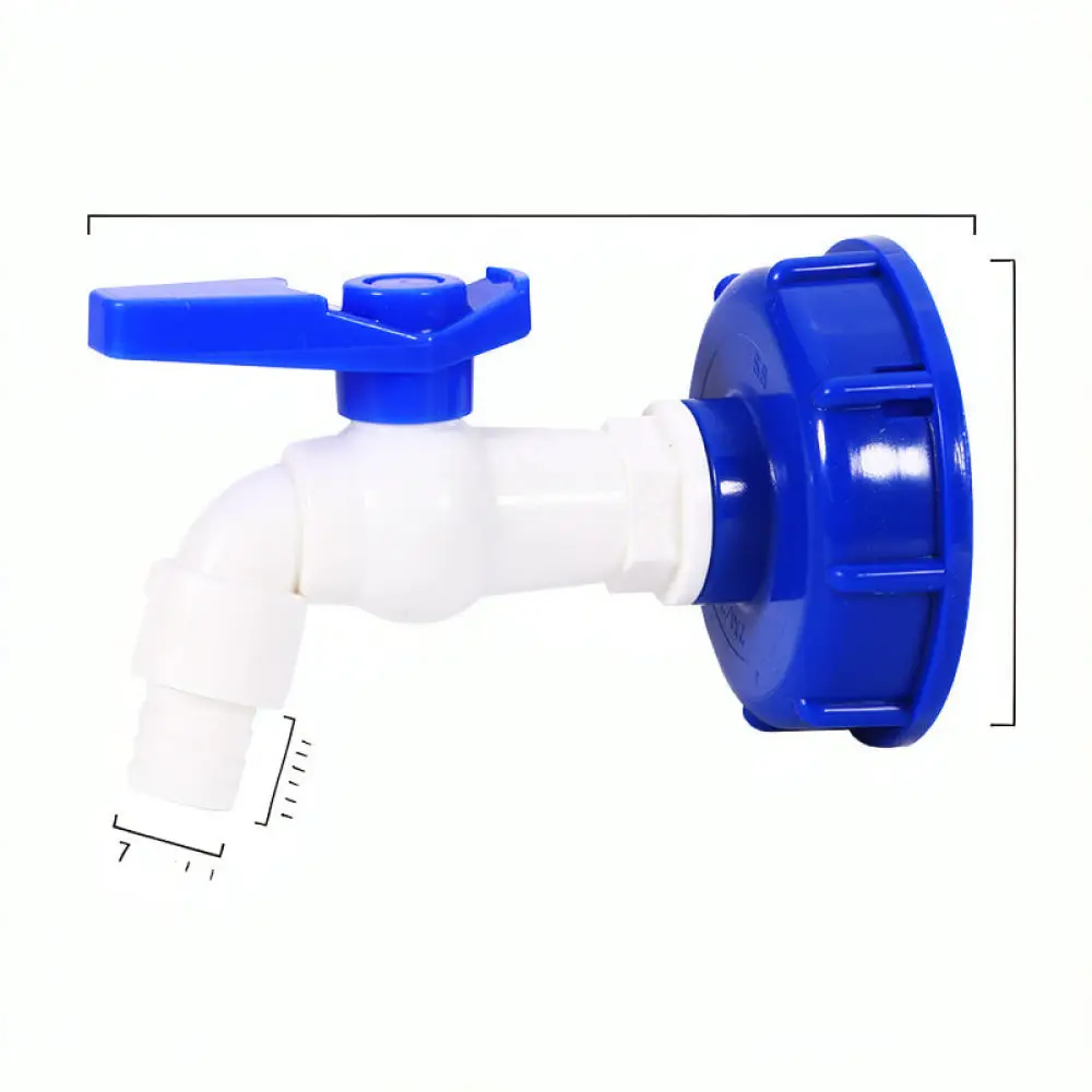 IBC Tank Water Tap Adapter Plastic Hose Connector For For Shuishan Tote Valve Fittings Garden Irrigation Liquid Dispenser