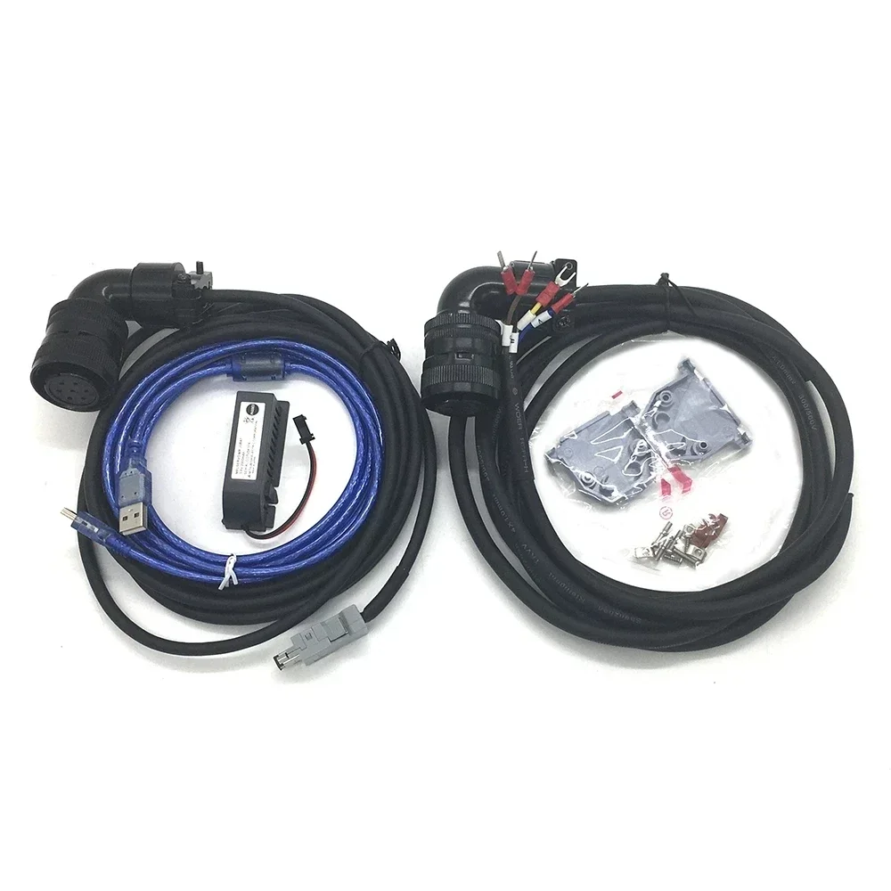 220V AC Servo Motor 2000W 130mm 17/23bit Single Multi Absolute Encoder Servo Driver Motor 2KW 2500RPM 7.7NM.Modbus RS485 1PH/3PH