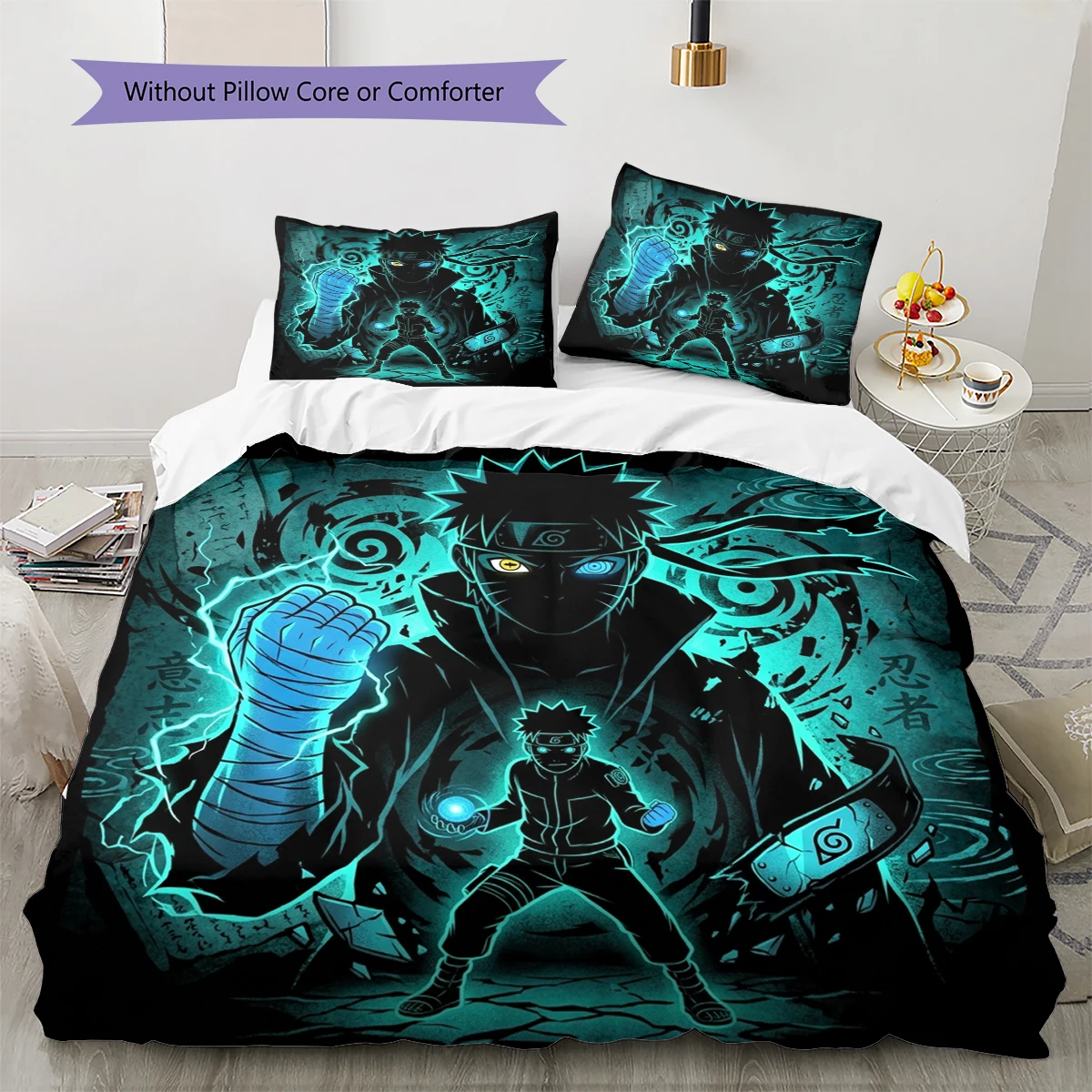 Naruto Soft Comfort Duvet Cover, Kids Bedding Set Gift,Size & Various Options -HE7