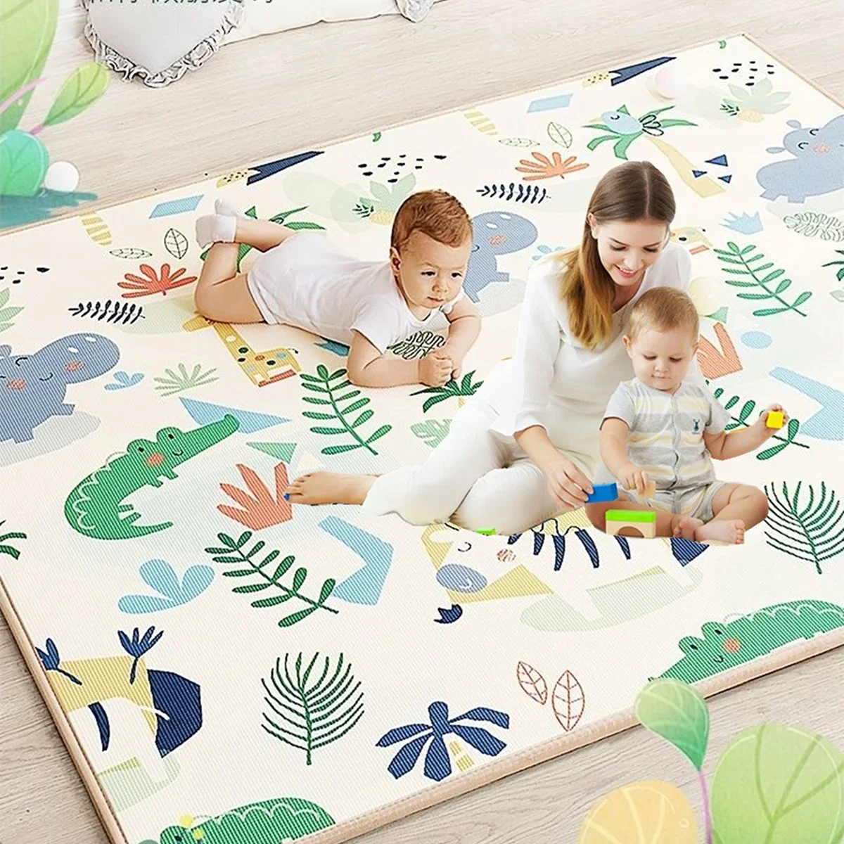 

Thick 1CM EPE Baby Activity Gym Baby Crawling Play Mats Folding Mat Carpet Baby Game Mat for Children's Safety Mat Rug Non-toxic