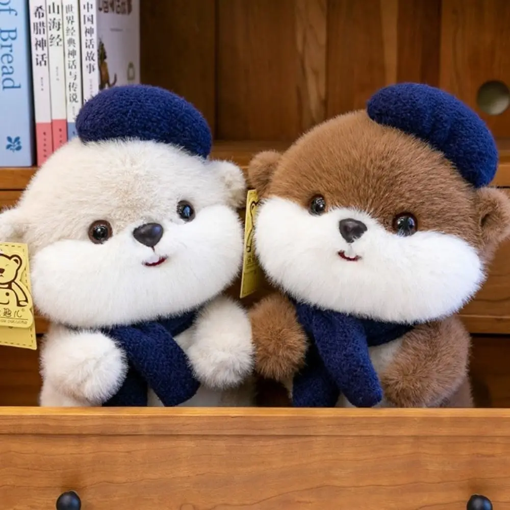 

Fluffy Beaver Plush Doll Collection Soft Little Otter Plush Toy Cartoon Novelty Animal Stuffed Toys Children Girls Boys