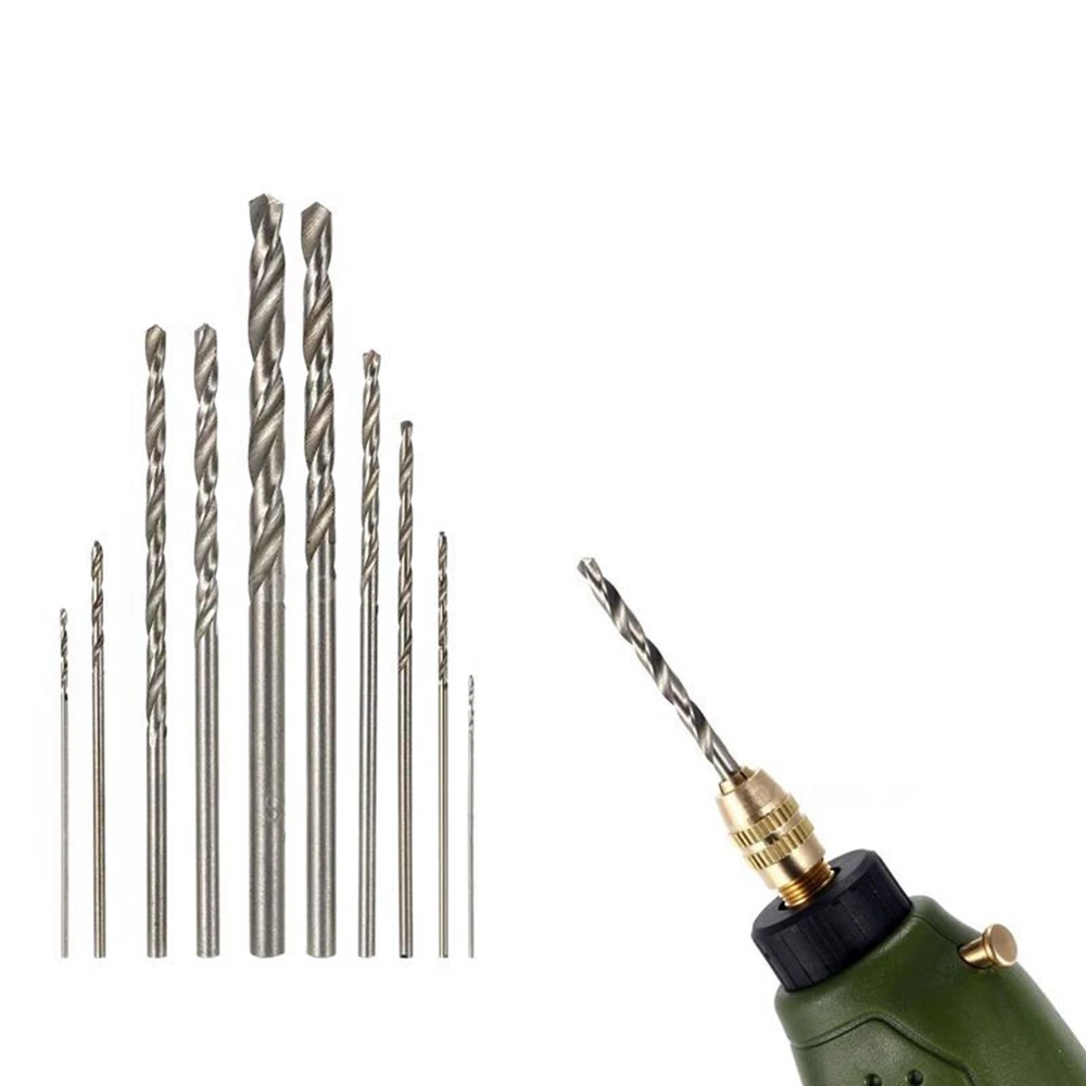 Imagem -02 - Aço Hss Torção Conjunto de Brocas para Perfuração de Moagem Elétrica 0.5 0.6 0.8 1.0 1.2 1.5 1.8 2.0 2.5 3.0 Milímetros Broca 10 Pcs Branco