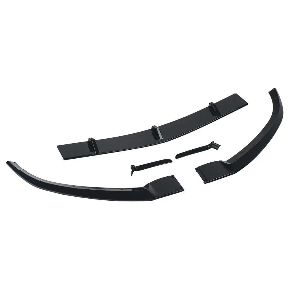 

For MERCEDES W205 C205 Black Front Bumpers Surround A205 AMG C CLASS C180 C300 2015-2020 GLOSS BLACK FRONT SPLITTER LIP Bumpers