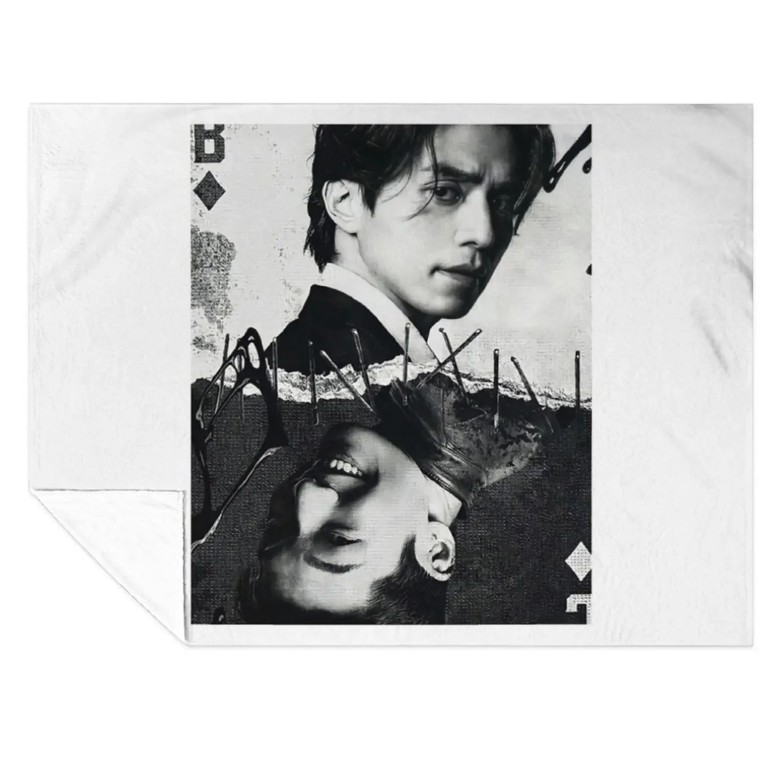

Bad and Crazy Kdrama - Lee Dong-Wook n Wi Ha-Joon-movie star Throw Blanket Beach Luxury Designer Quilt Blankets