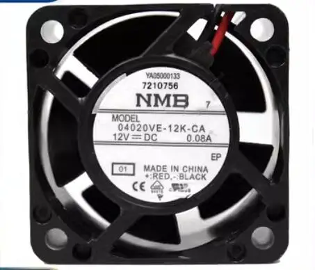 

NMB 04020VA-12K-CA DC 12V 0.08A 40x40x20mm 2-Wire Server Cooling Fan