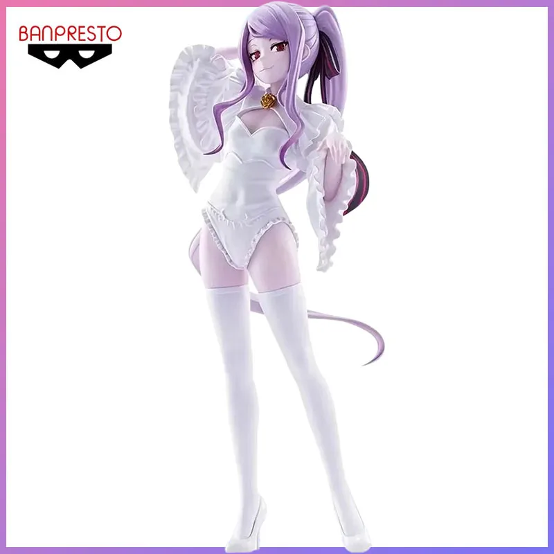 BANDAI In Stock Banpresto Glitter & Glamours Overlord Shalltear Bloodfallen Wedding Ver. 24cm 100% Original Model Toy Figures