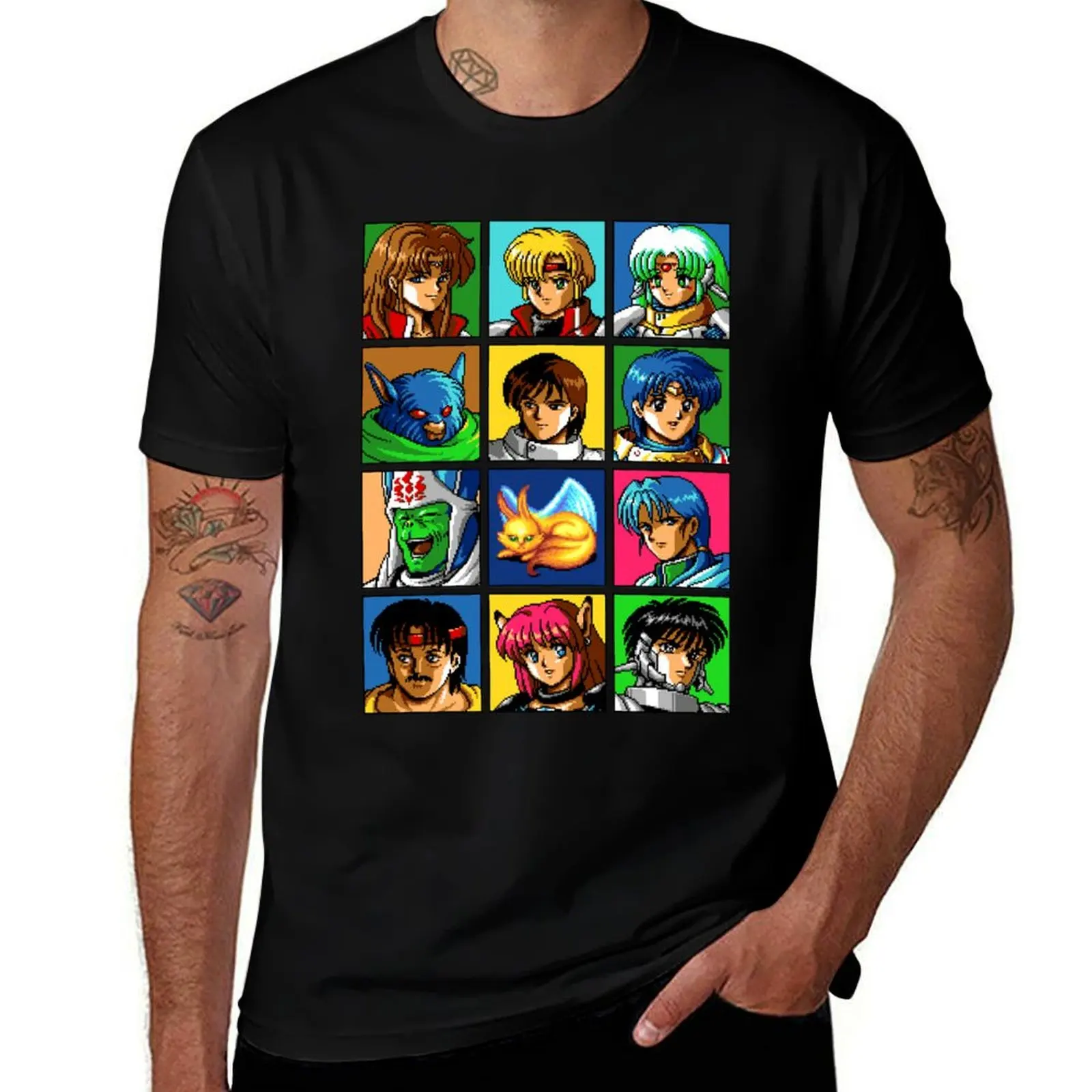 Good Simulation Passionate Video Game Music Fan Phantasy Star Iv Characters Cute Gifts T-Shirt