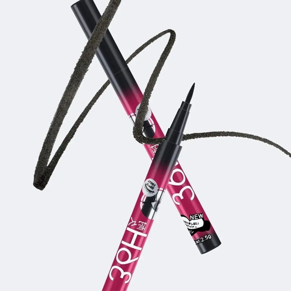 メイクアップ究極の黒液体アイライナー長期持続防水 36H 超細アイライナーペン高品質化粧品美容ツール