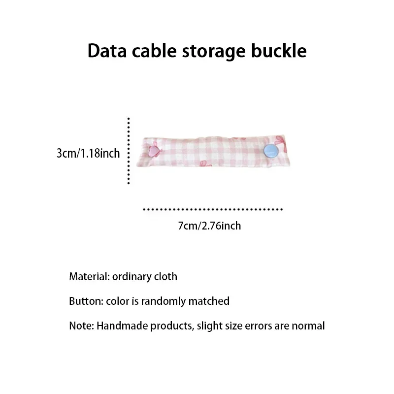 

1PCS Floral Cable Tie INS Style Cloth Cord Organizer Cute Reusable Wire Straps For Earphone/Data Cables New