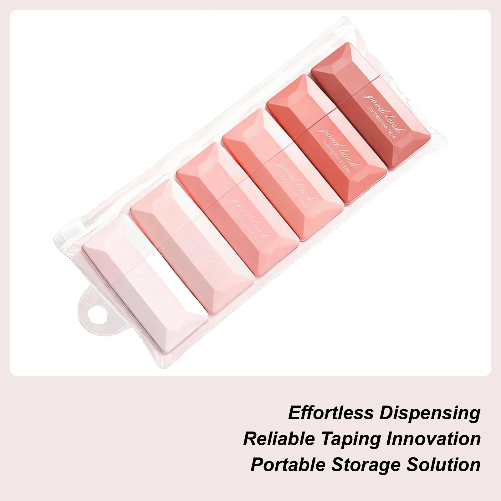 

Клейкая роликовая лента, двухсторонняя перманентная 6-компонентная клейкая лента для офиса, клейкая роликовая лента для домашнего школьного класса, ведения журнала