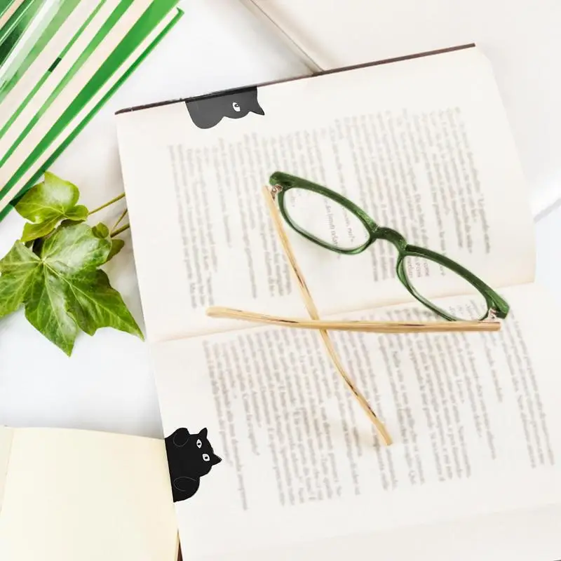 ที่คั่นหนังสือแม่เหล็กรูปแมวน่ารัก6ชิ้นที่คั่นหนังสือแม่เหล็กที่คั่นหนังสือแมวคลิปหน้าหนังสือแม่เหล็กสำหรับเด็กนักเรียนครู