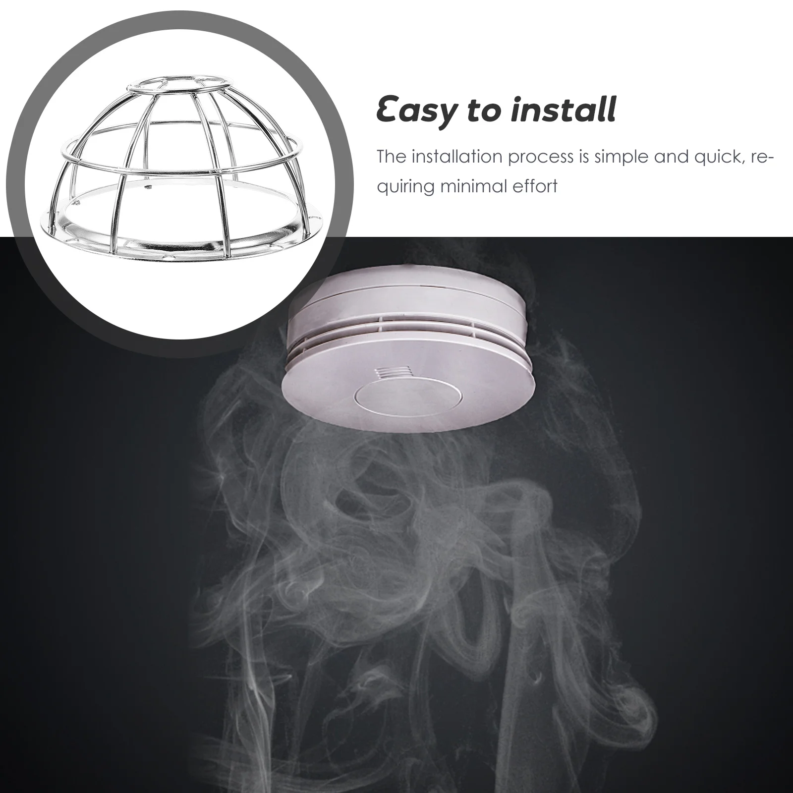 Smoke Protective Cover Alarm Supply Chandelier Head Cage Iron for System