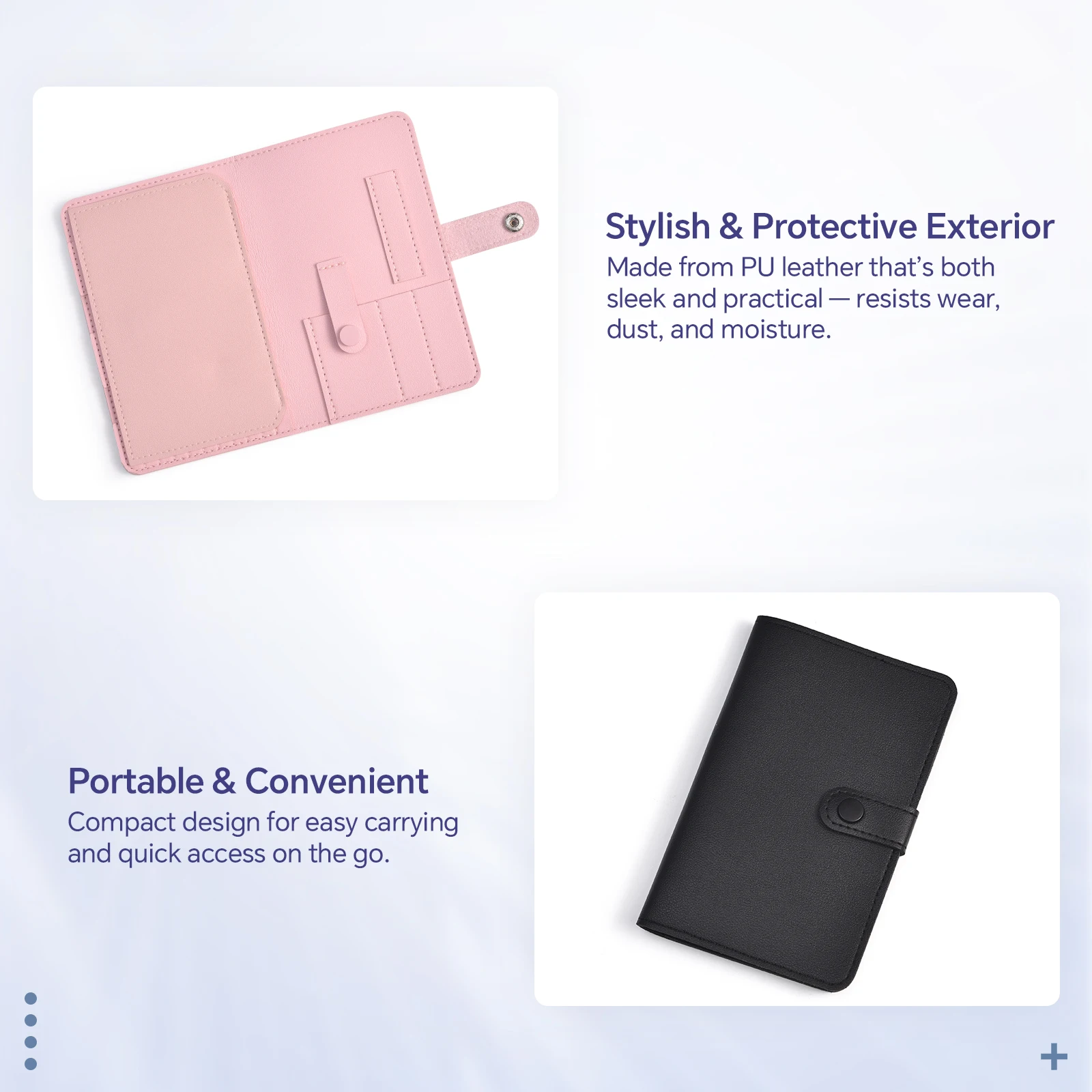 Bolsa organizadora plegable para brocas de uñas, bolsa de almacenamiento de herramientas de Arte de uñas en blanco y negro de cuero PU de 37 agujeros, accesorio de manicura multifunción