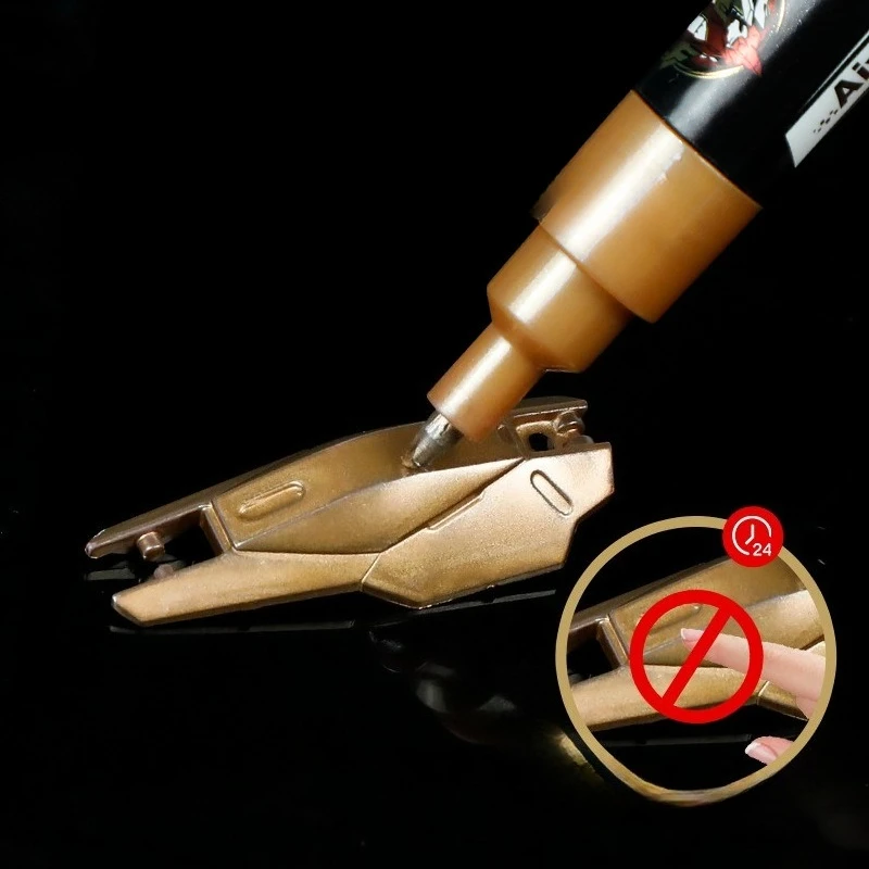Super Metal Colored Marker Pen Up To Mecha Painting, Coloring and Touch Up Paint Pen Reflective Touch Up Paint Model Marker