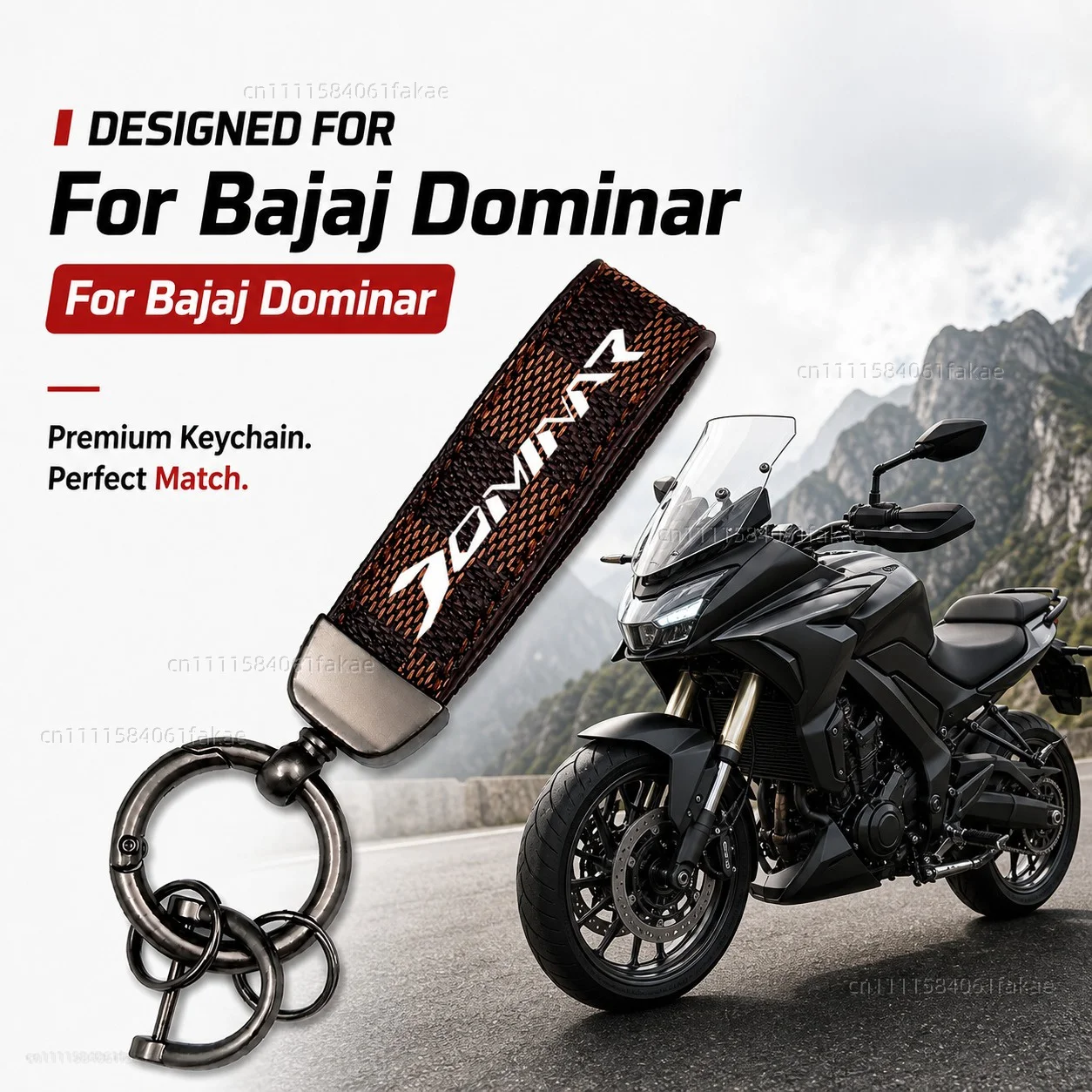 For Bajaj Dominar 250 400 Dominar400 Dominar250 Motorcycle Keychain Custom Logo Gift for Rider Men Women
