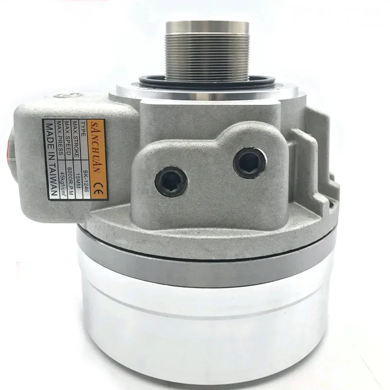 Taiwan Sanchuan BK-1036 Through Hole 36MM Thread M42*1.5, Hollow Hydraulic Rotary Three-Jaw Chuck Cylinder