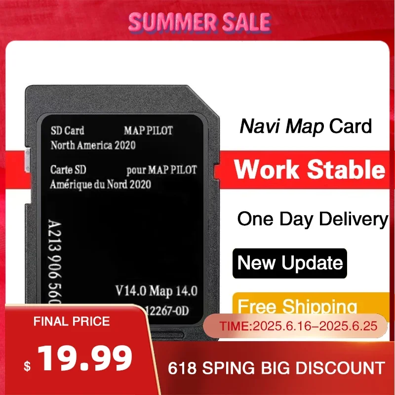 

GPS MAP PILOT Garmin Обновление SD-карты 2020 V14 США CAN MEX Карты для Mercedes AMG/C-class/E-class/GLC Автомобильная навигация