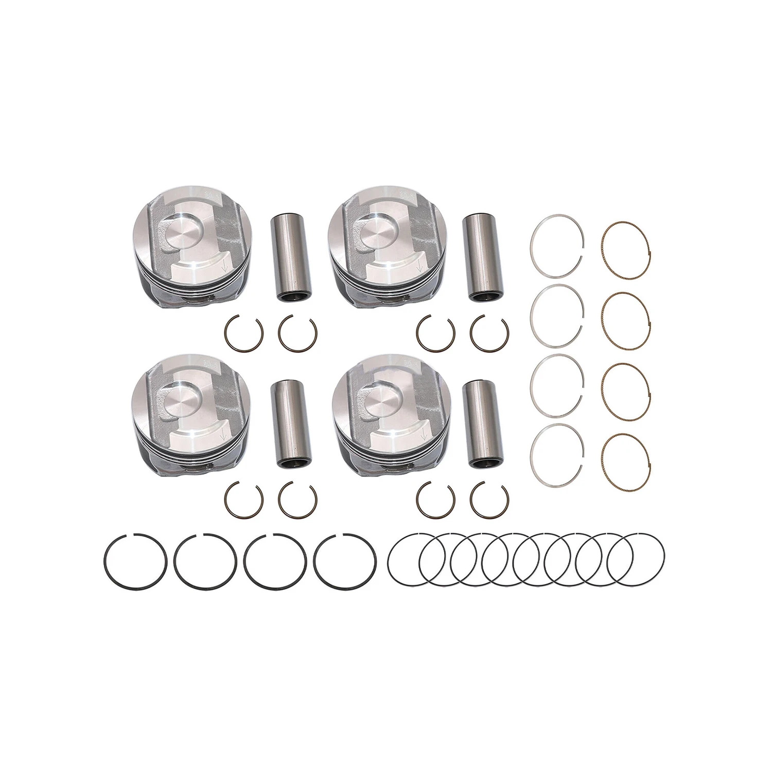 

4pcs Pistons & Rings Kit For Buick GL8 ES Cadillac ATS XT5 Chevrolet 2.0L 12569638 12652809 89018107 19180831 12683808 Engine