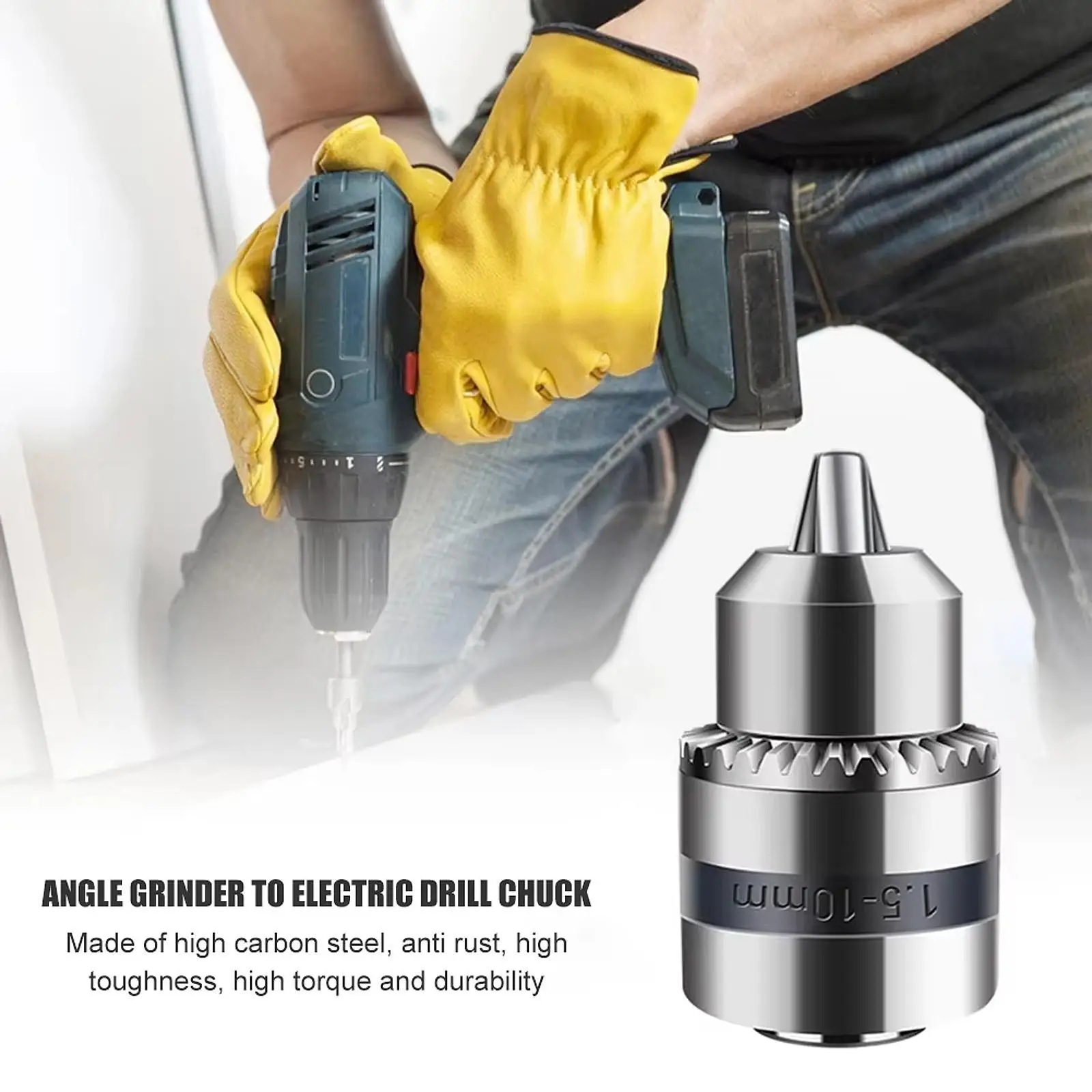 

Angle Grinder to Electric Drill Chuck High Carbon Steel Power Tool Accessory