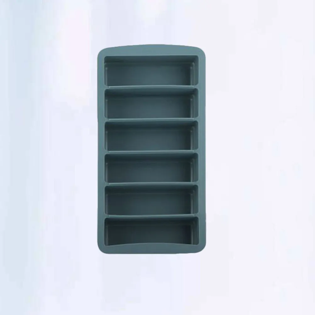 6-Cavity Silicone Ice Cube Mold for DIY Whiskey Ice Bricks Ice Pop Yogurt Candy Bars Crispy Cereal Treats Kitchen Essential