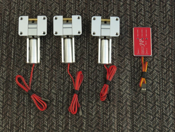 

JP Hobby Metal Electric Retractable Landing Gear Set (3 retracts) + Module for RC airplanes