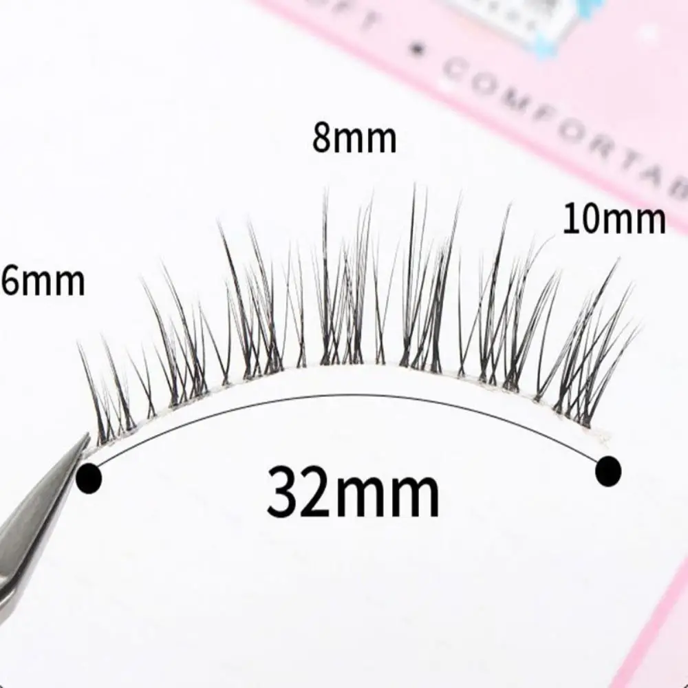 Ganze Wimpern falsche Wimpern Augen verlängerung transparente Stiel Wimpern natürliche Dehnung Make-up-Tools gefälschte Wimpern