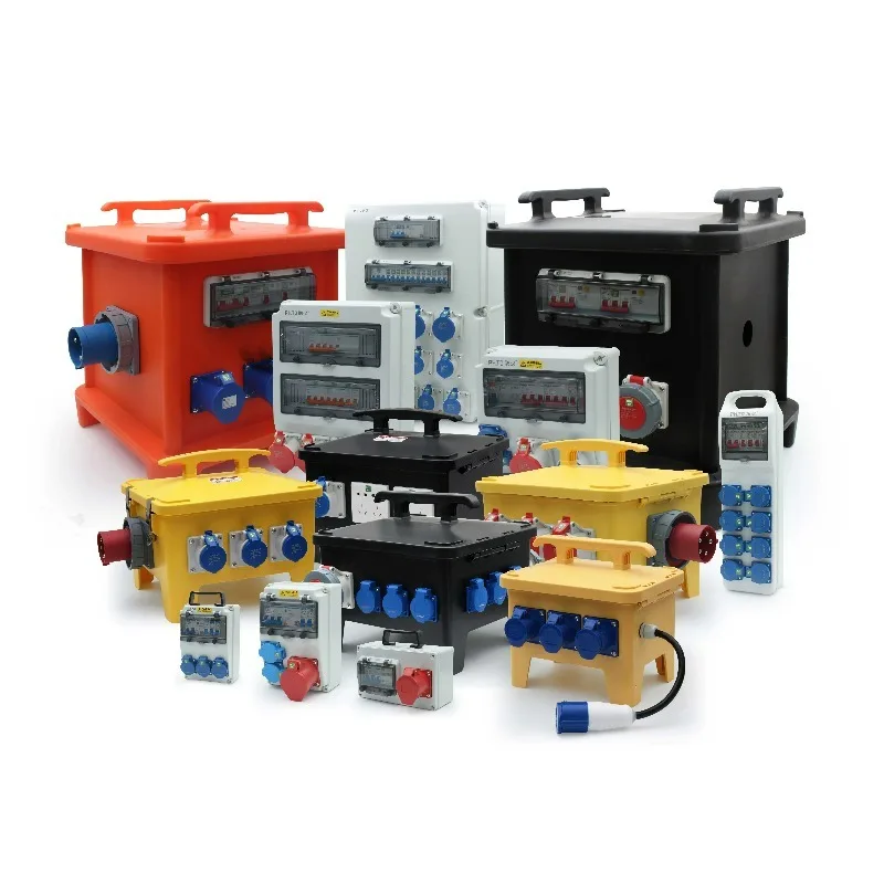 New High Quality Industrial Waterproof, Dustproof, Anti Aging Multi Functional Yellow Convenient Socket Distribution Box