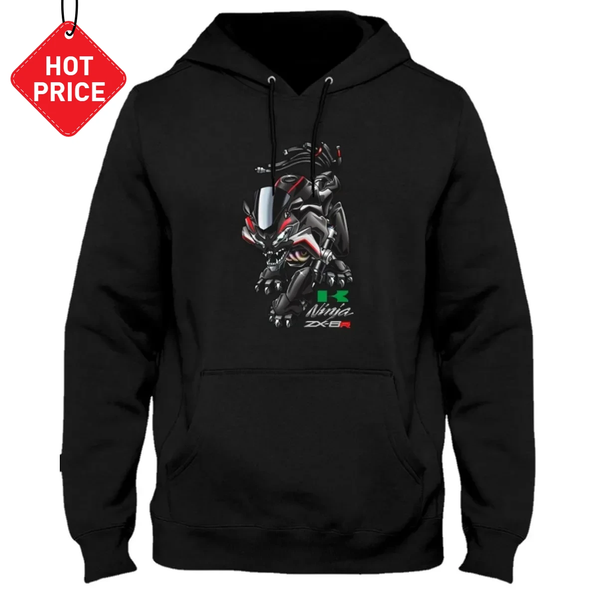 

Япония Ninja ZX-6R мотоциклетный пуловер с капюшоном в стиле волка, 100% хлопок, удобные повседневные мужские толстовки, уличная одежда для гонщика