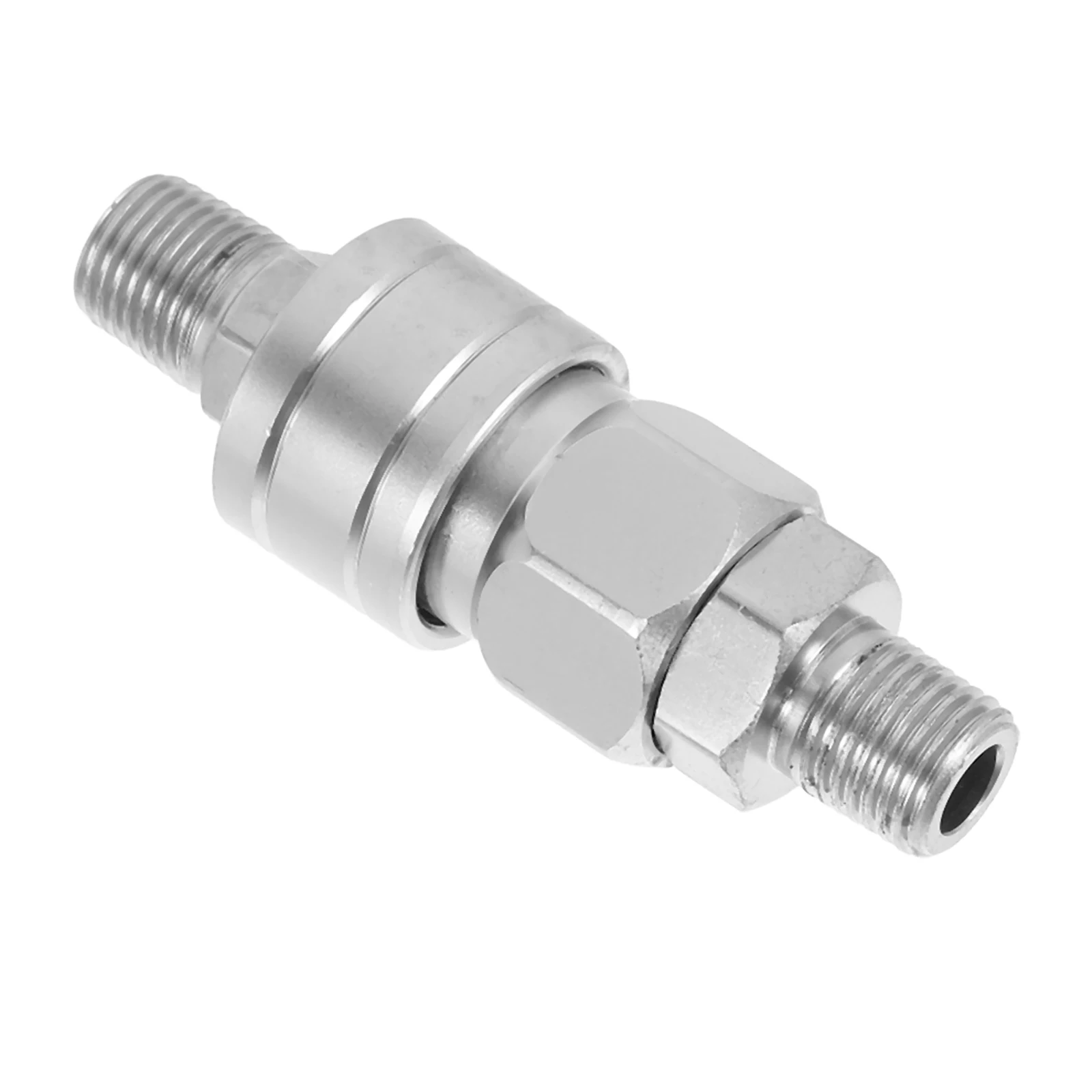 

Hydraulic Compressor Fitting Coupler Silver Pneumatic Push To Connect Fittings Threaded Air Hose Connector Vehicle