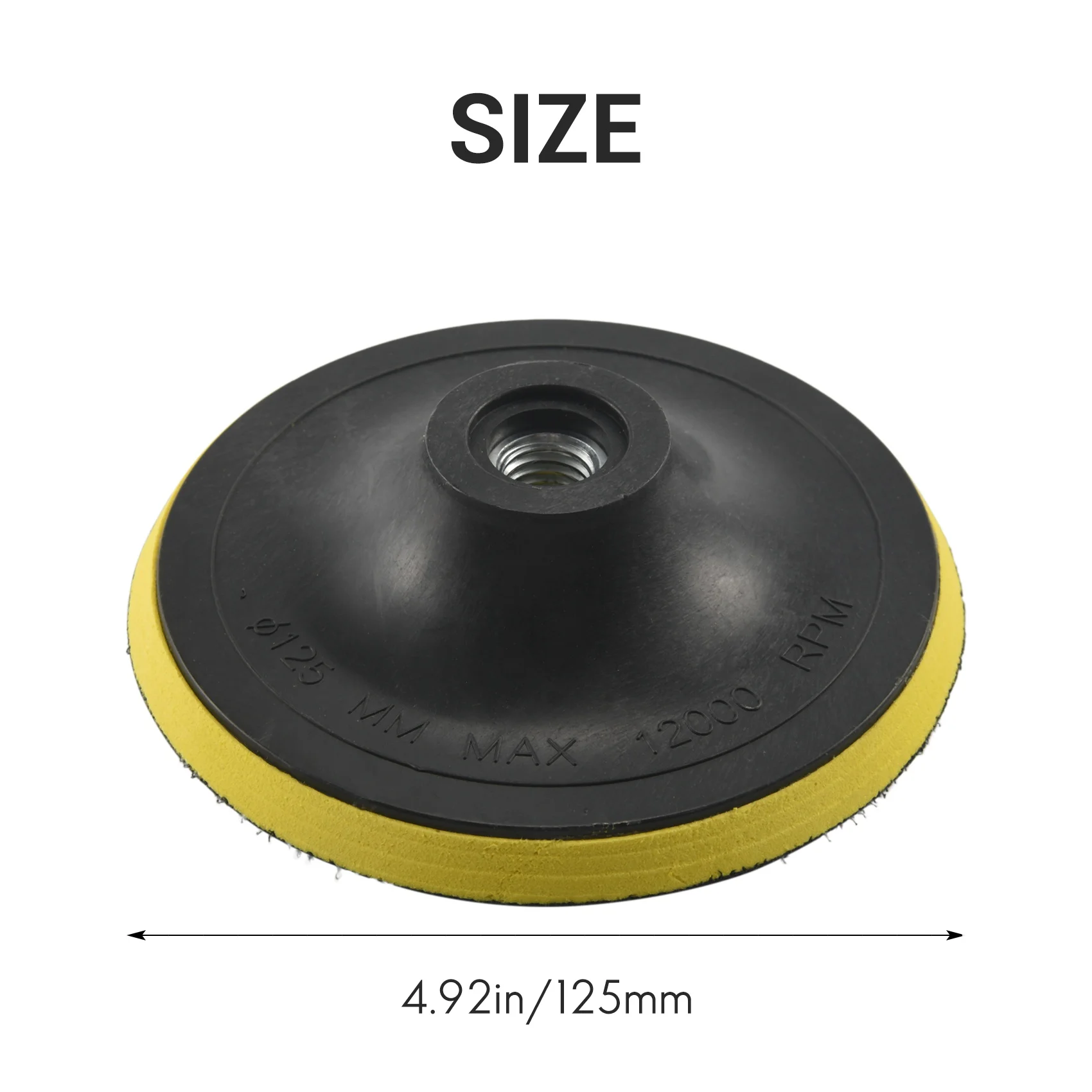 T45C_Основная подушечка для полировки, шлифовальная подушечка M14 для полировального станка, новый диаметр резьбы K1: 125 мм