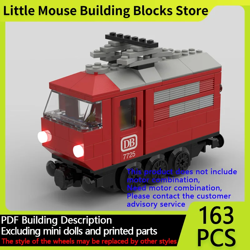 

City Car Model MOC Building Bricks High-Performance 7725 Train Modular Technology Gifts Holiday Assemble Children Toys Suit