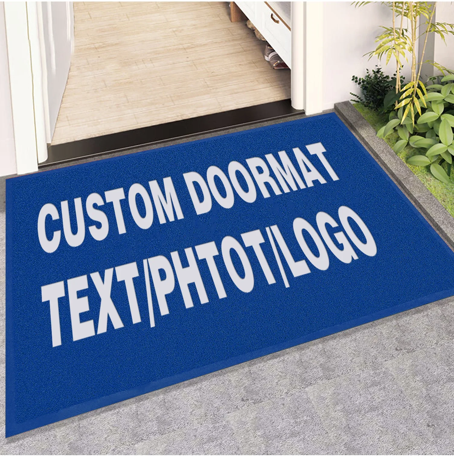 

Custom Doormat Personalized Business Entrance Mat Indoor Outdoor Non Slip Carpet Rug Logo Branding Absorbent Welcome Floor Use