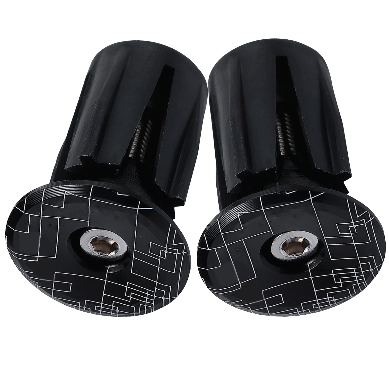 

2Pcs Cool Bicycle Handlebar Plugs High Quality Aluminum Alloy Decorative Cycling Accessories for Adult Bikes Handle Bar Ends