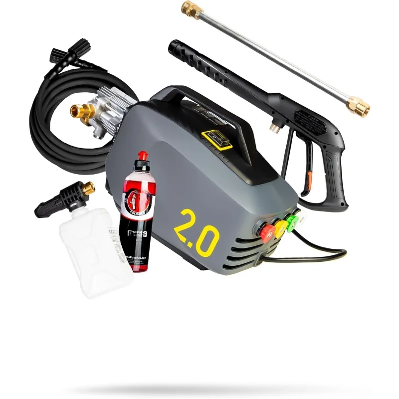 

Active Pressure Washer 2.0 & Mega Foam Car Soap (5 Item) Powerful, Lightweight, Portable Electric Pressure Washer Sprayer