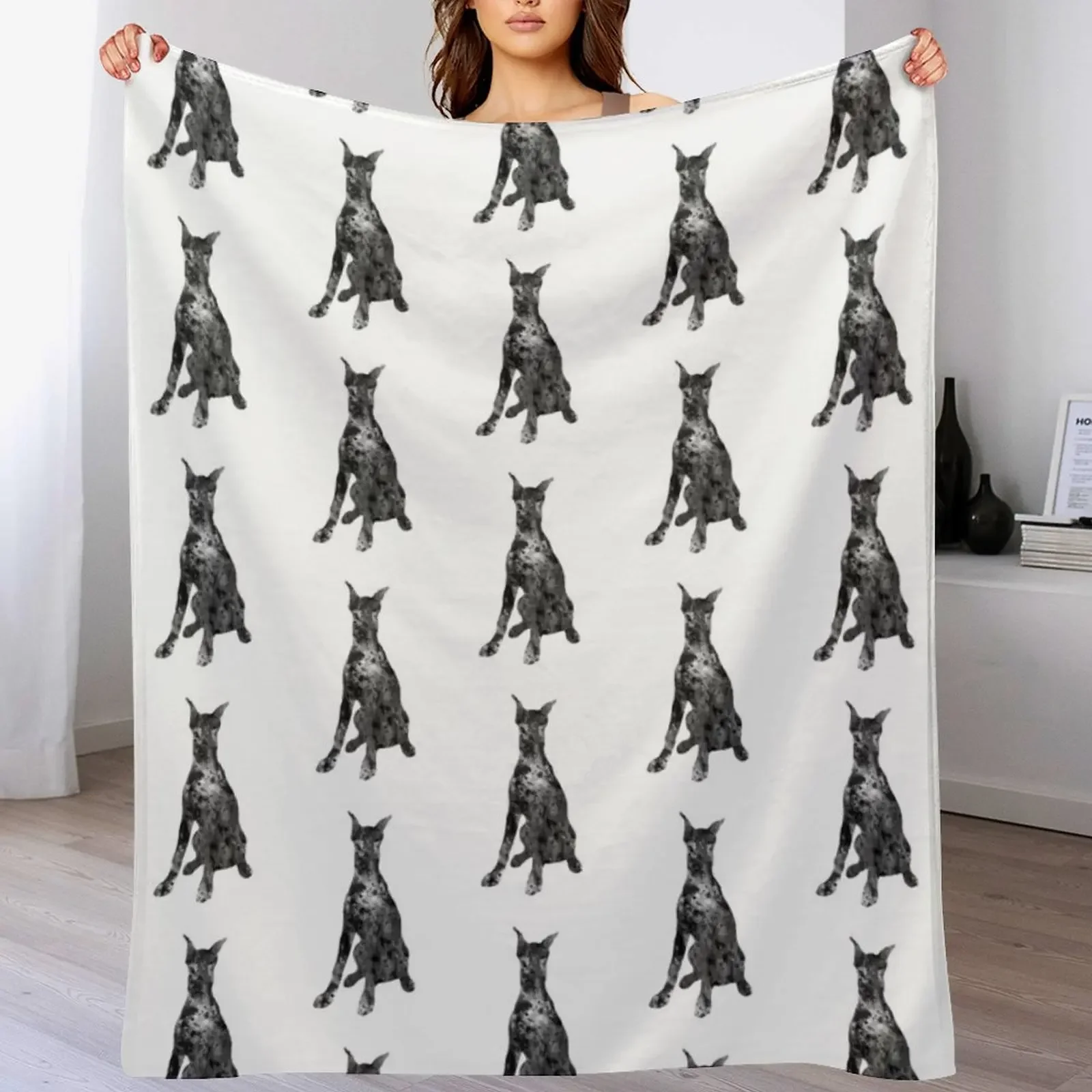 Doberman Throw Blanket Air Conditioner Soft Blanket for Office Home