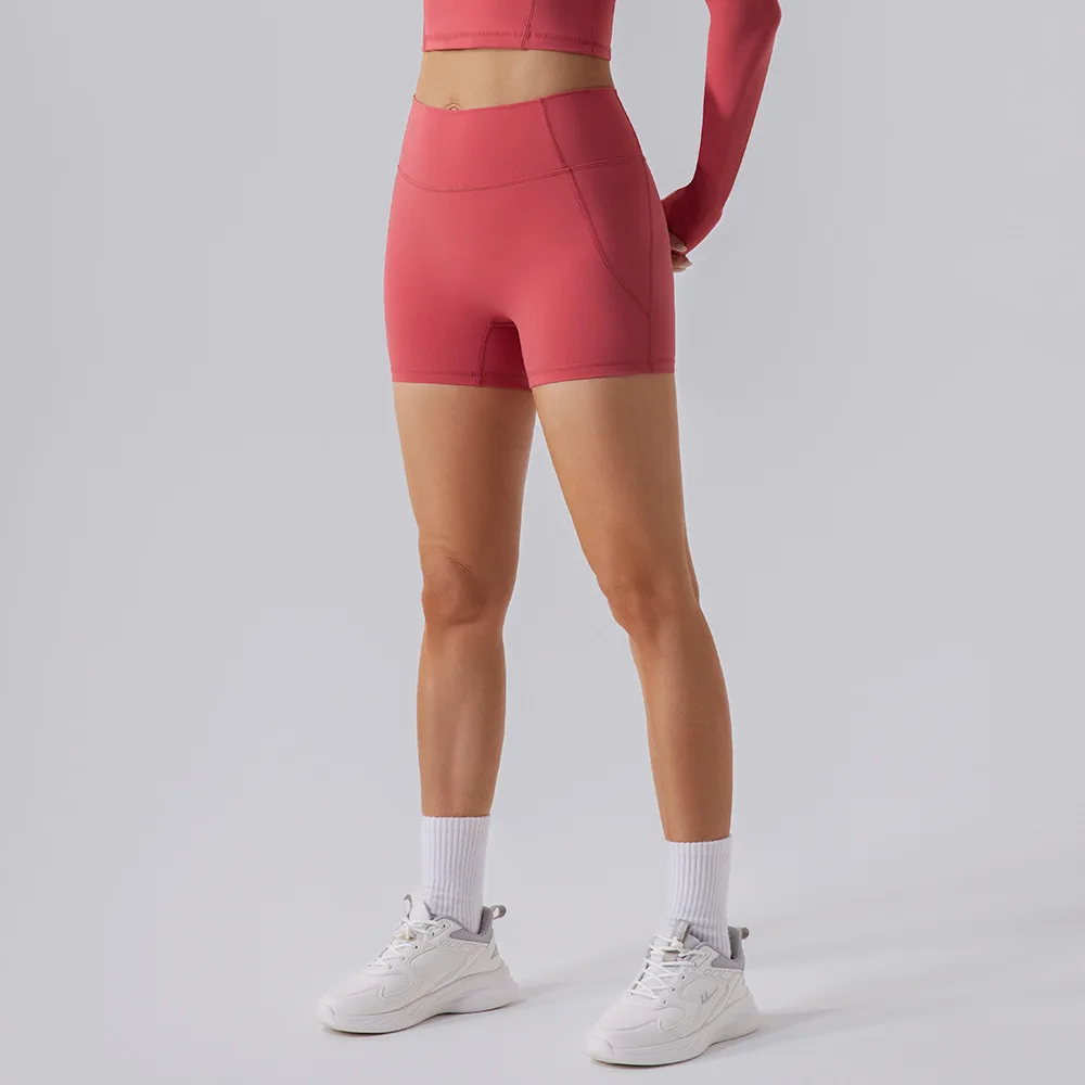 

Шорты для йоги Maxdutti с высокой талией, быстросохнущие, высокоэластичные, с защитой от бликов, для бега, спорта и фитнеса, бермуды для женщин