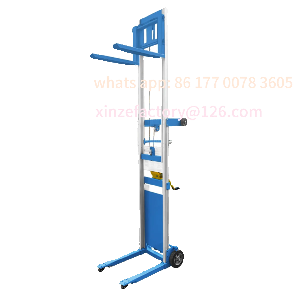 

Customizable light and small hand-cranked storage lift material handling platform aluminum alloy