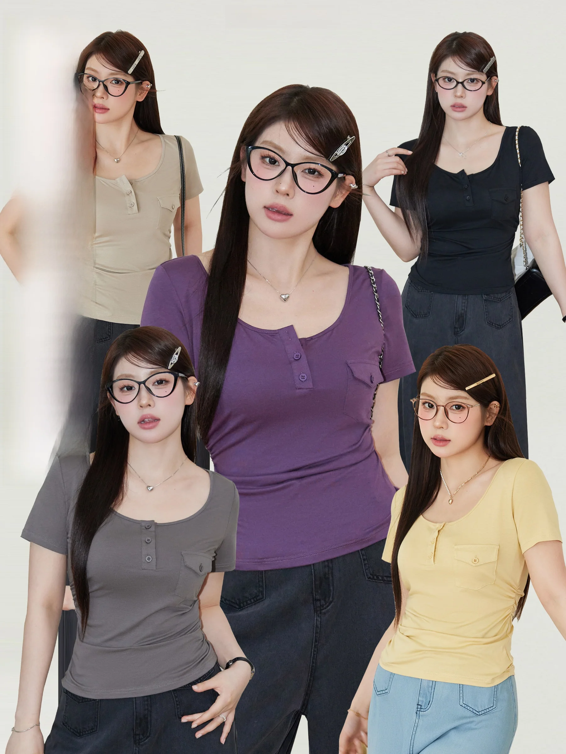 

Juu Studio "Wilde wth" больших размеров, мягкая, приятная для кожи, утягивающая футболка ort Sve различных цветов для полных женщин