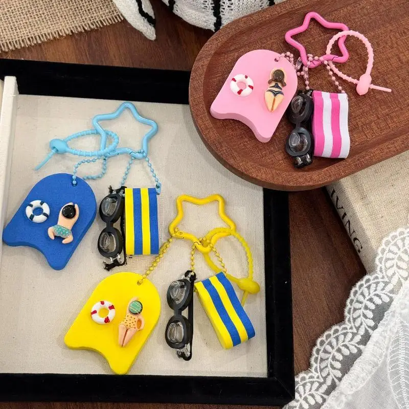 Hot Sale Floating Keychain For Boat Keys Marine Fishing Float Key Chain Swimming Ocean Style Floating Key Ring Pendant